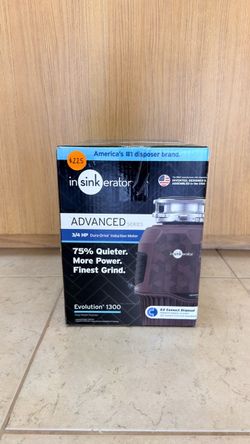 INSINKERATOR ADVANCED SERIES 3/4HP EVOLUTION 1300 FOOD WASTE DISPOSER