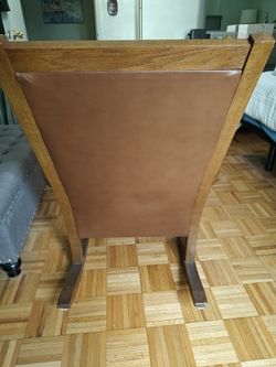 Solid Oak Rocking Chair