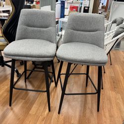 Grey Counter Height Bar Stools