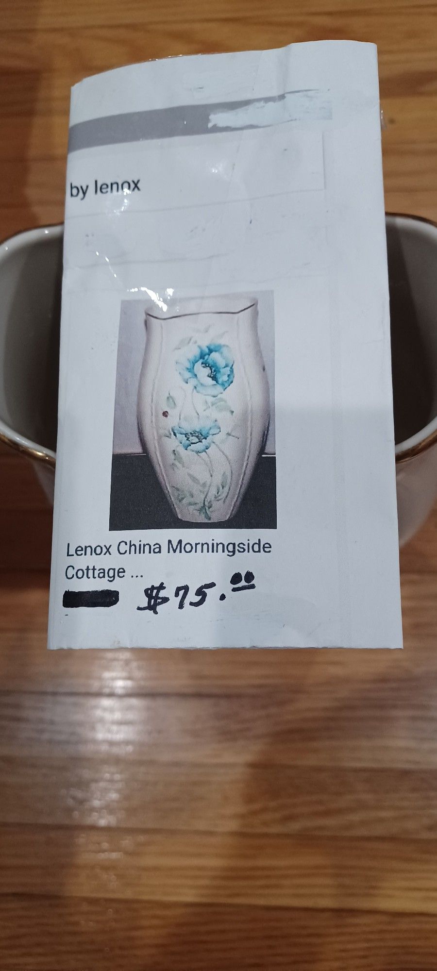 New  Lenox China  Vase