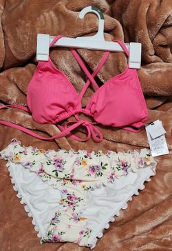 2 pc Swim Suit, Solid top