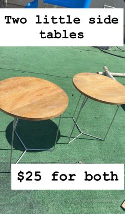 Two side tables