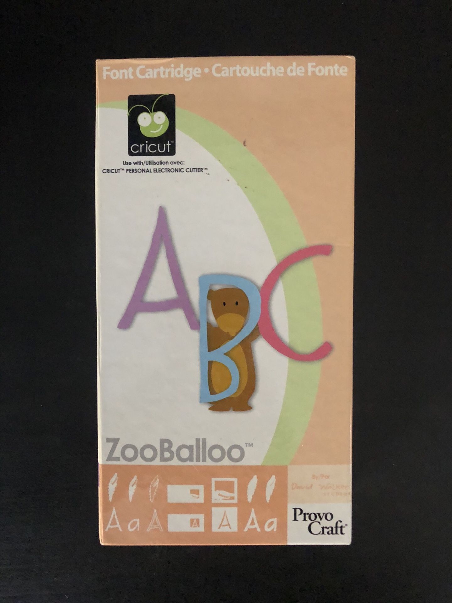 Cricut Cartridge - ZooBalloo Font
