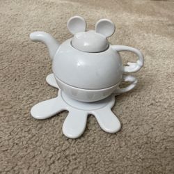 Disney Mickey Mouse White Teapot For One - Thailand