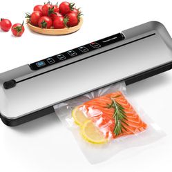 6-in-1 Compact Vacuum Sealer: 75kpa Food Preservation System