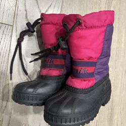 Kamik Snow Boots 9 Kids Pink Purple 