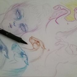 HORSES SKETCH   HAND DRAWN 