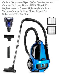 Canister Vacuums 45Kpa 1600W Canister Vacuum Cleaners