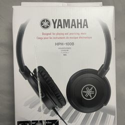 Yamaha HPH-100B Dynamic Closed-Back Headphones, Black