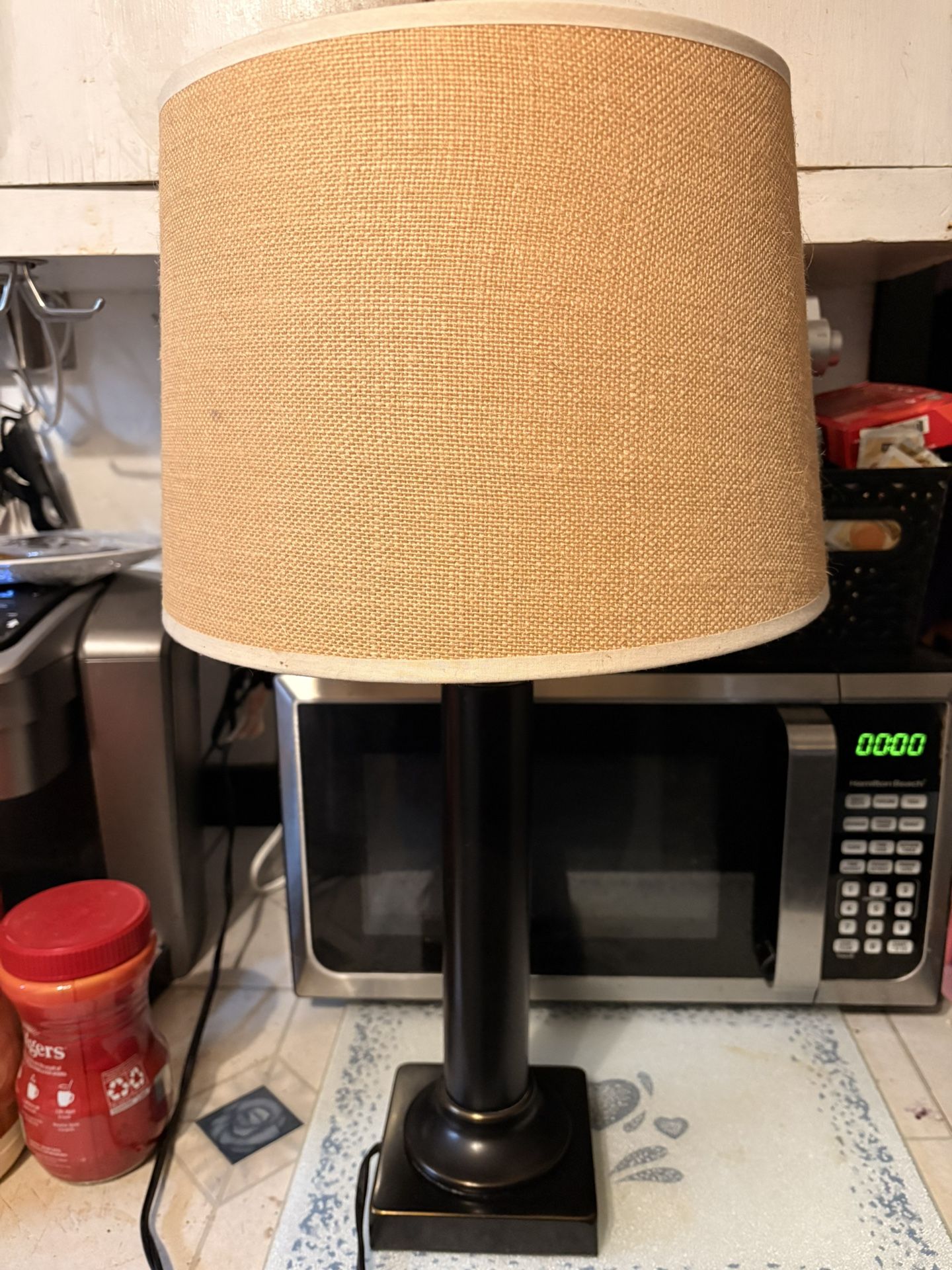 23” Black Lamp with Shade