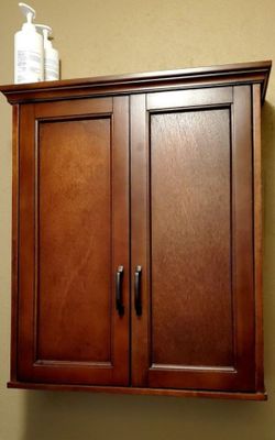 REAL  WOOD  WALNUT  CABINET