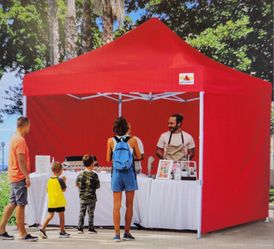 10x10ft Metal Pop-up Commercial Tent With Walls BRAND NEW
