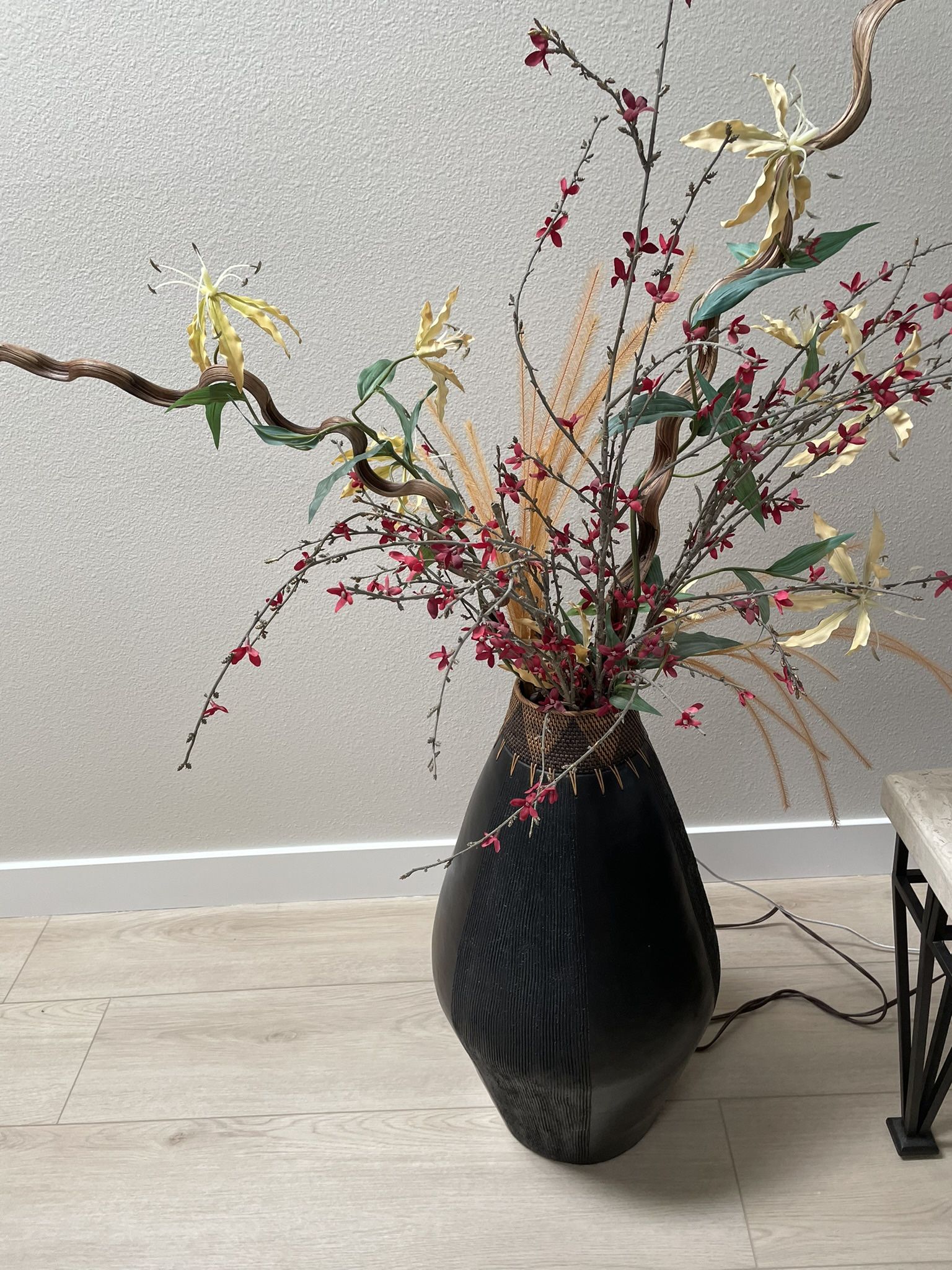 Tall Vase With Flowers