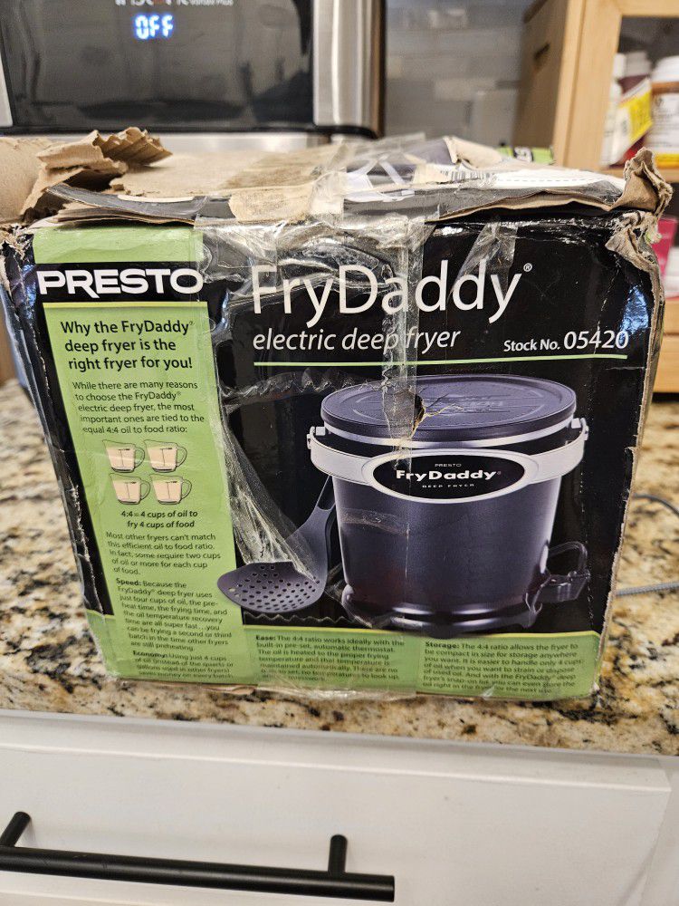 Presto Fry Daddy Electric Deep Fryer Stock No. 05420 ~ New In Box