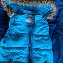 Justice Girls Vest Jacket Size 8 Blue