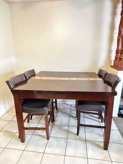 Dining room table and chairs