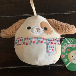 Squishmallow Harris The Dog 2023 Christmas Ornament 4” Inch *rare*