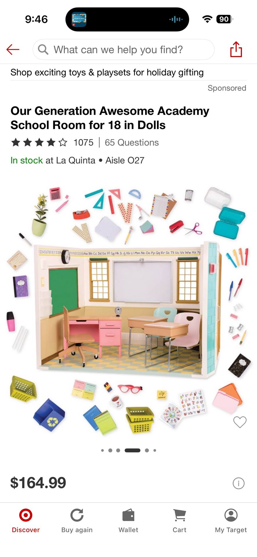 School House For American Girl (size) Dolls