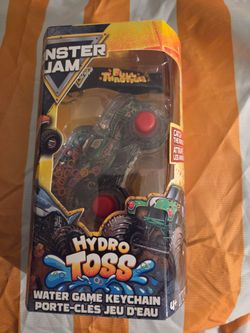 Monster Jam Hydro Toss Water Game Keychain