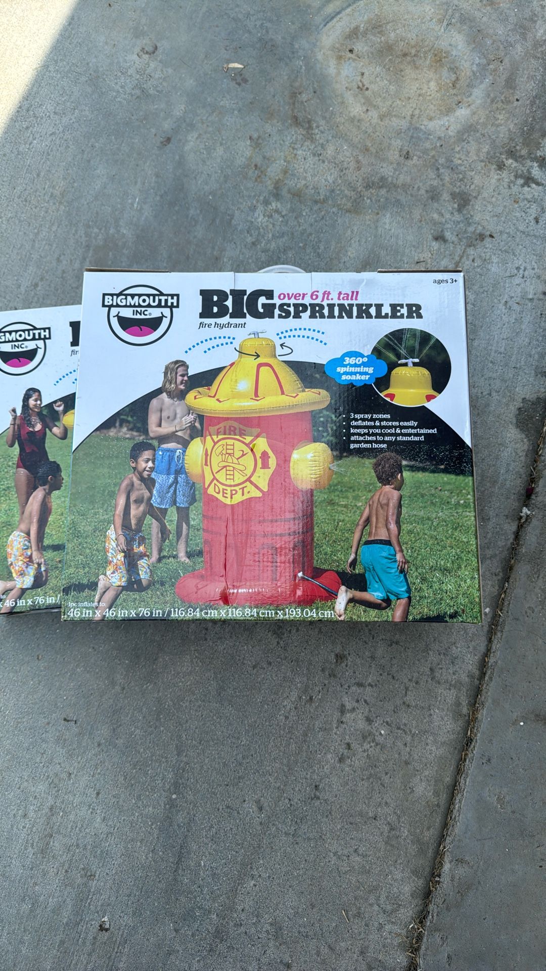 Big 6 ft Sprinkler for getting wet