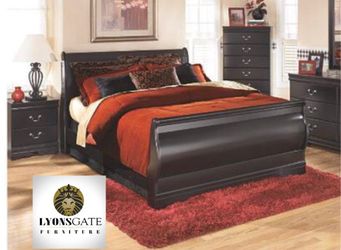 New queen Headboard Footboard And Frame! Bedroom suite set saves here! Mattress and Boxspring set deals today