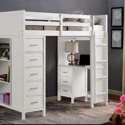 NEW TRANSACTIONAL STYLE TWIN SIZE LOFT BED