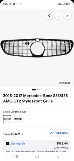 2015-2017 Mercedes-Benz S63/S65 AMG GTR Style Front Grille