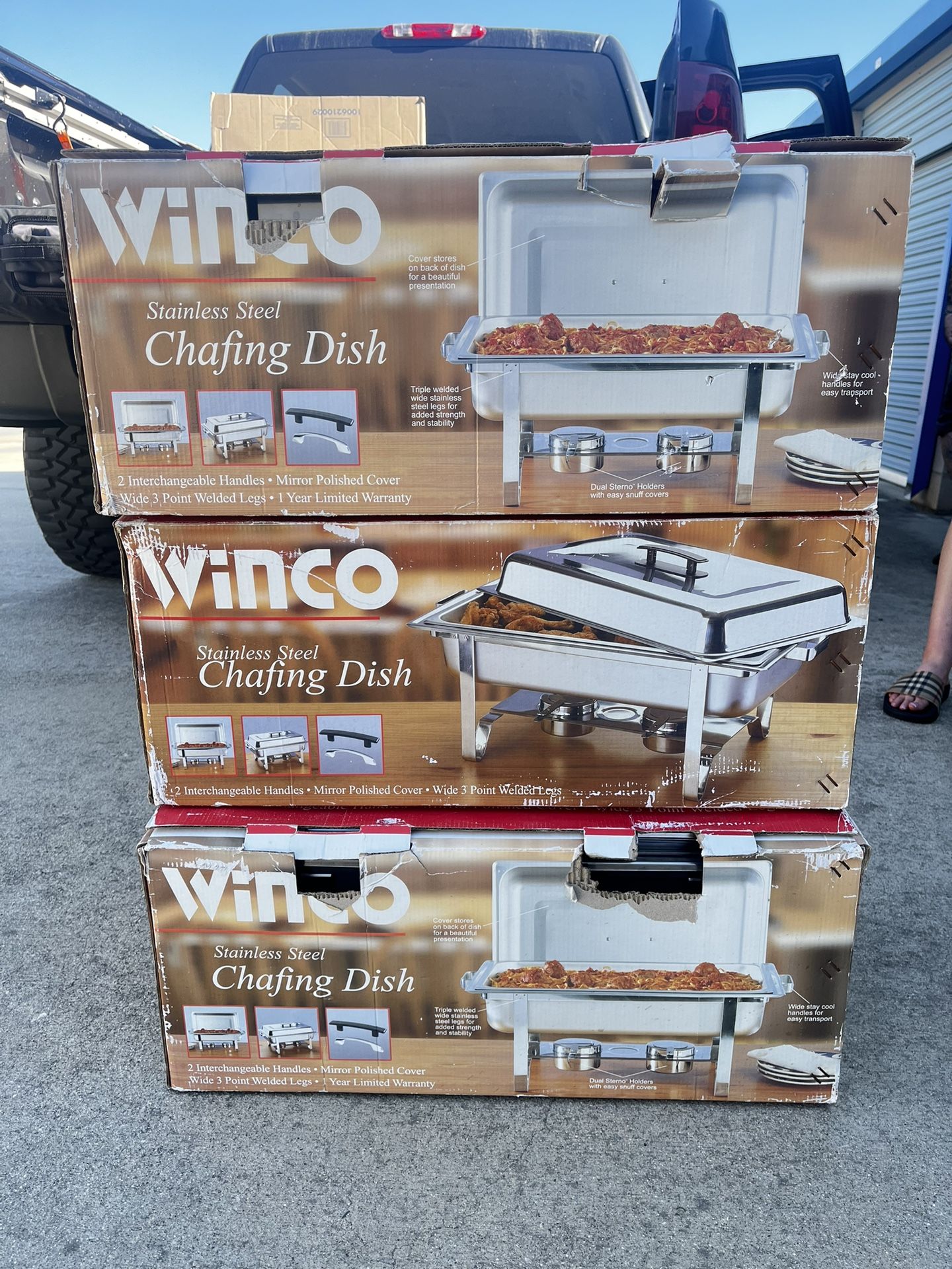 Winco Chafing Dishes Set If 3