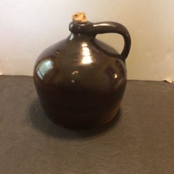 1800s 8in Two Toned Stoneware Jug