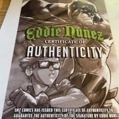 Teenage Mutant Ninja Turtles TMNT Villains Press Start Metal Trading Card signed by Eddie Nunez