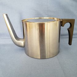 Vintage Stelton Cylinda Stainless Steel Teapot, Denmark