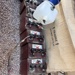 Trojan 8 volt Batteries and Charger Golf Cart