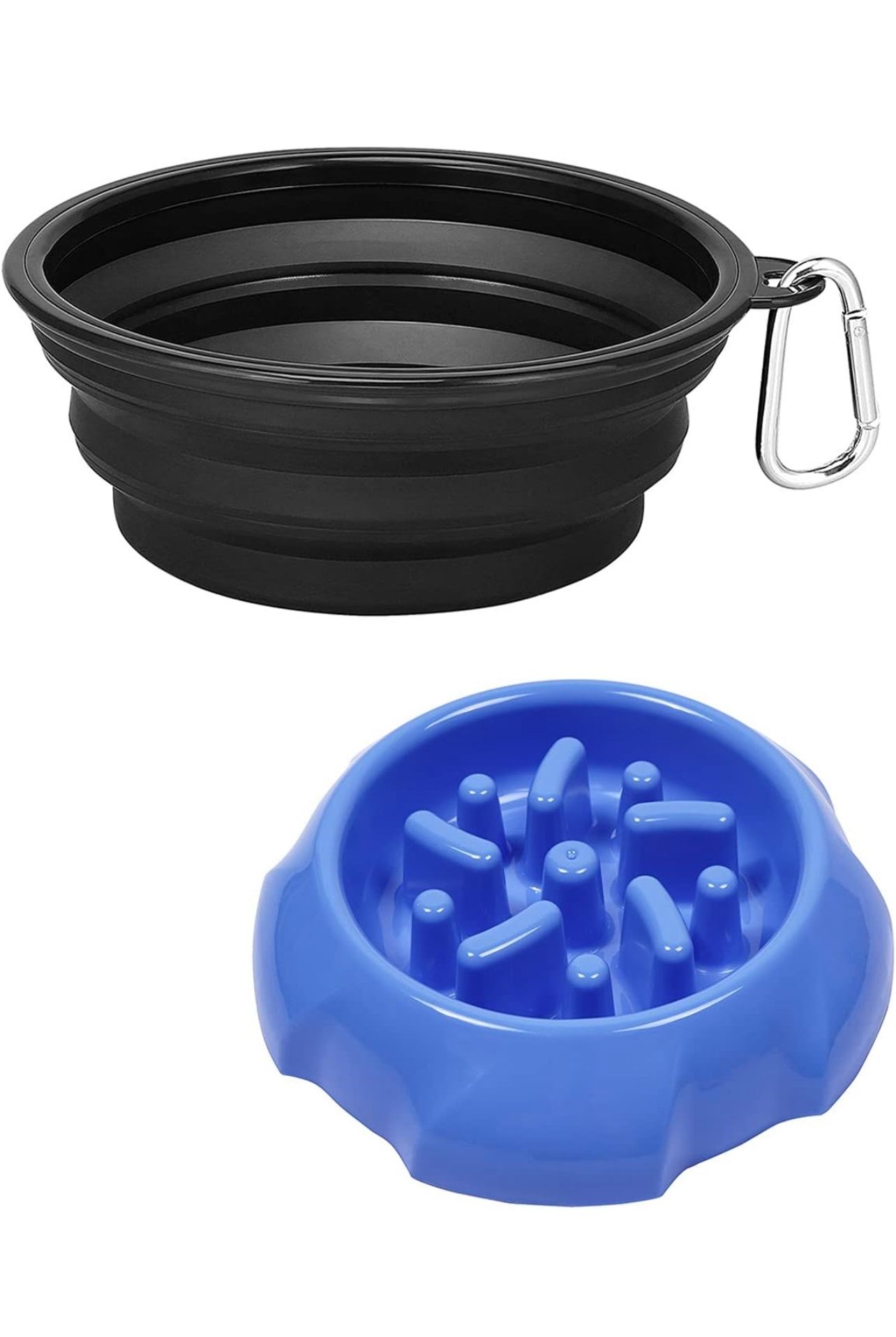 Dog bowl & dog slow feeder bowl ( 2 pcs)
