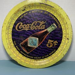 Coca Cola Round Serving Saucer- 1980- 75th Anniversary