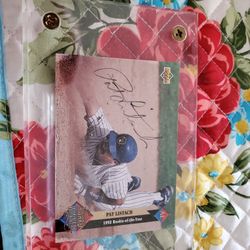 Milwaukee Brewers Pat Listach Autograph Baseball Card W/COA 