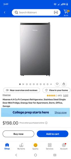 Hisense 4.4 Cu Ft Compact Mini Fridge