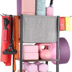 Yoga Mat Storage Rack Home Gym W(53)
