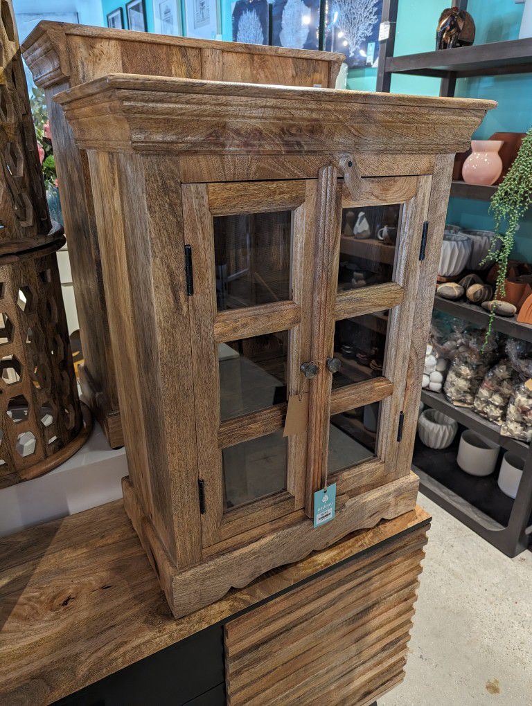 Imported Large Cabinet Style End Table