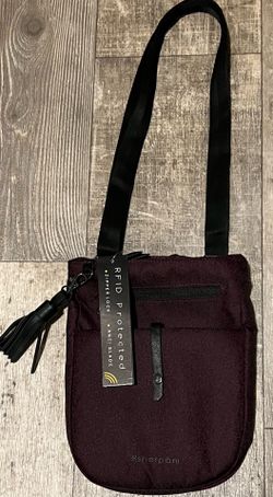Sherpani LIMA RFID Anti-Theft Crossbody Travel Bag MerlotLocking Zippers NWT