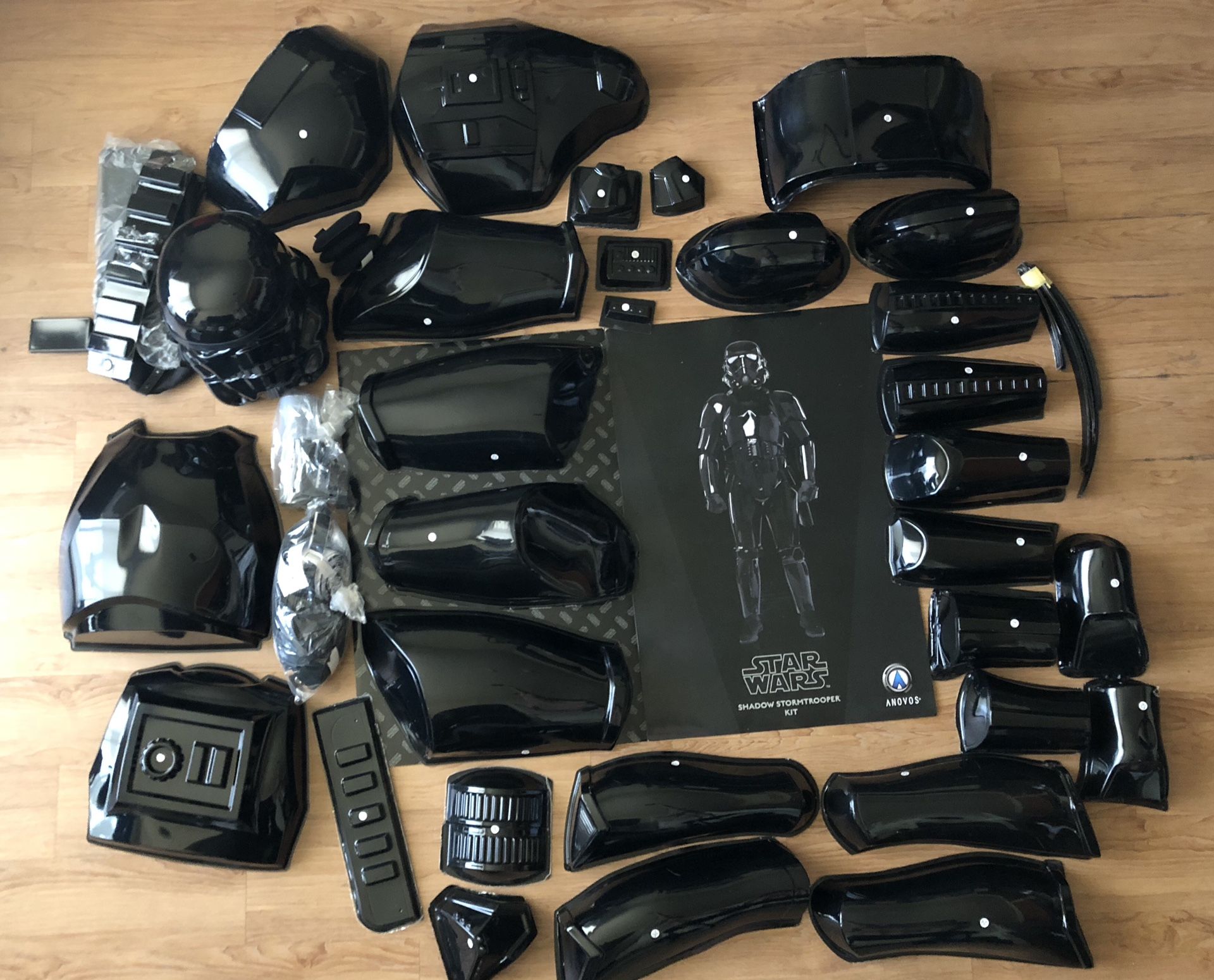 Anovos Star Wars Stormtrooper Armor (Shadow Trooper) Kit - Black
