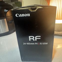Canon RF 24-105mm f/4L IS USM Lens, Black