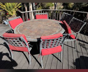 Patio table 6 chairs