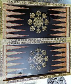 Luxury backgammon board