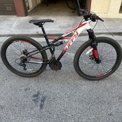 Huffy Mountain Bike-Full Suspension, Disc Brakes