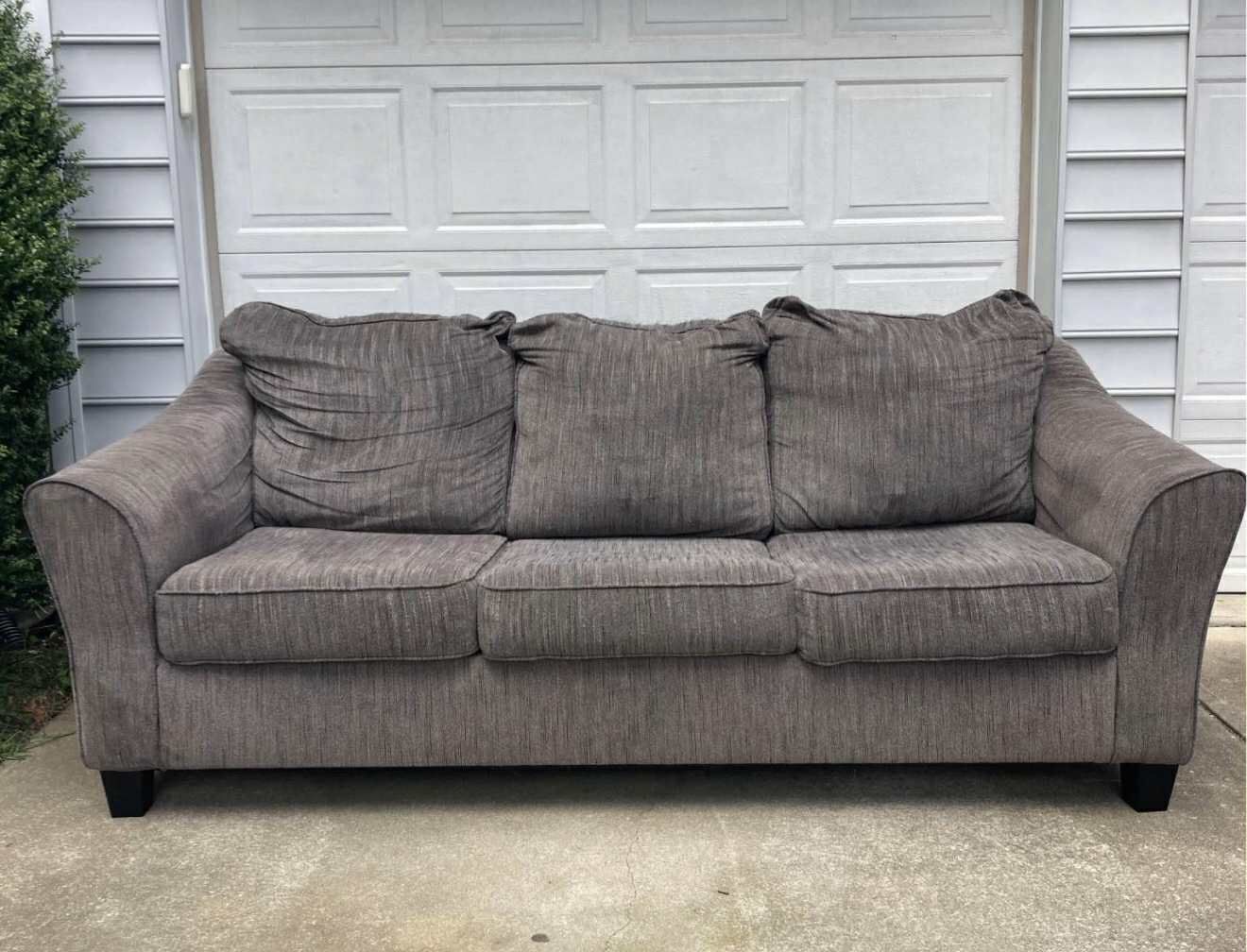 🛋️ FOR SALE: Set of 2 Gray Couches – Comfy & Clean!