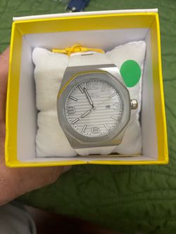 Invicta Watch with White Rubber Strap