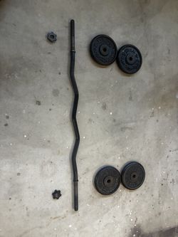 Weight set 45 pounds all together