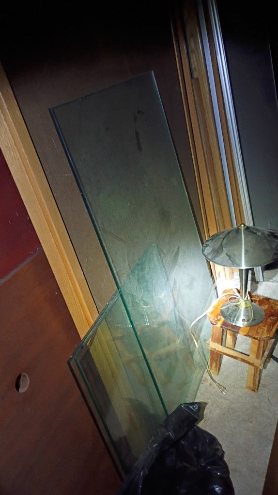 Glass Coffee Table And 2 Glass End Tables 