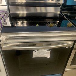 New Scratch And Dent Samsung Eletric Stove Stainless Steel 6 Months Warranty 