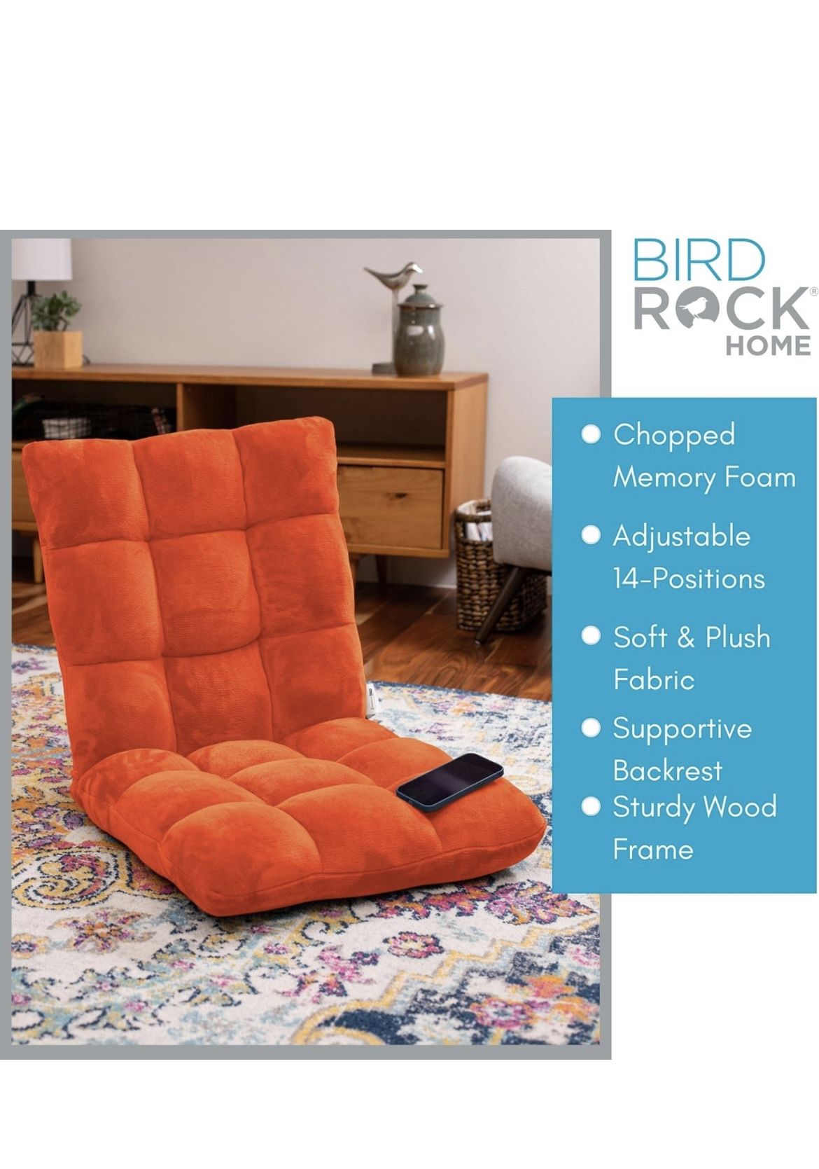 orange sitting cushion chair /lounge pillow